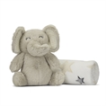 NAPPY blanket with toy 90x75 cm BEIGE